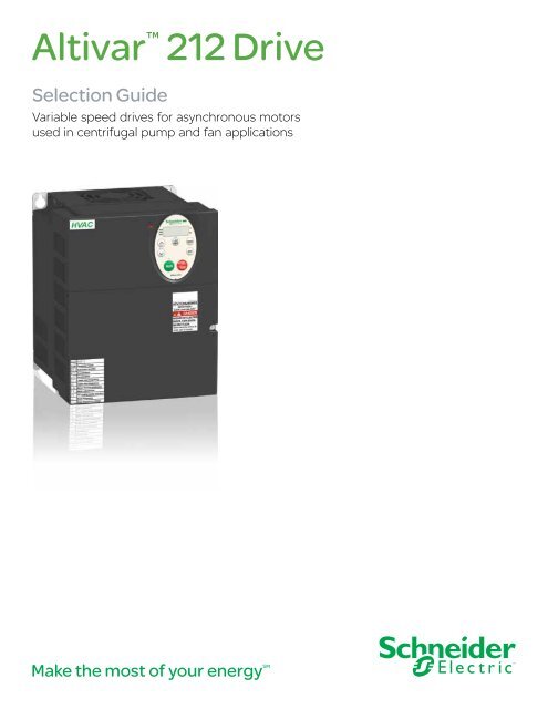 SCHNEIDER ELECTRIC ATV212HU30N4 Variable Frequency Drive Altivar Multi Avail. 