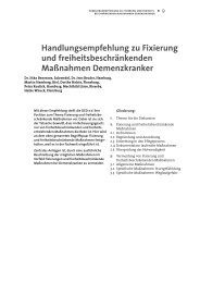 Handlungsempfehlung zu Fixierung und ... - bei demenz-ded.de