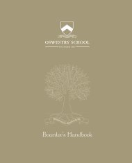 Boarder's Handbook - Oswestry School