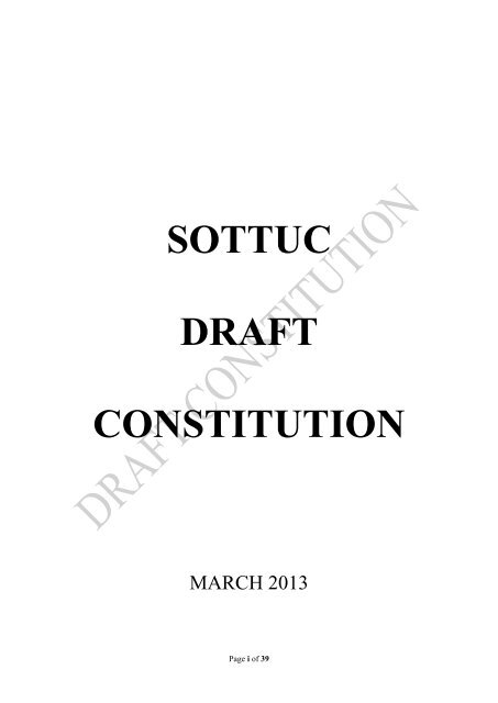 SOTTUC Draft Constitution. - Taita Taveta University College