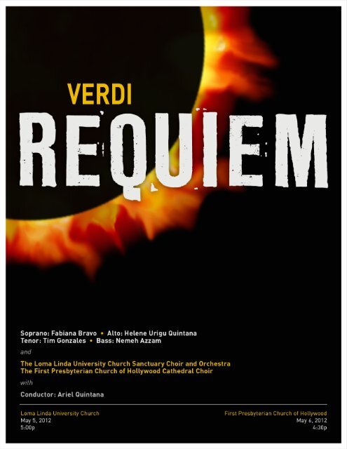 LLUC Verdi Requiem Concert Program - Loma Linda University ...
