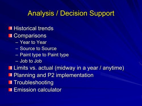 Expert System for Paint VOC/HAP Compliance Presented by - NSRP