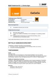 Etiket CeCeCe - BASF Agro