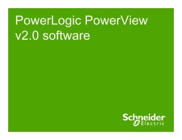 PowerLogic PowerView v2.0 software