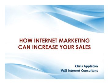 HOW INTERNET MARKETING CAN INCREASE YOUR SALES
