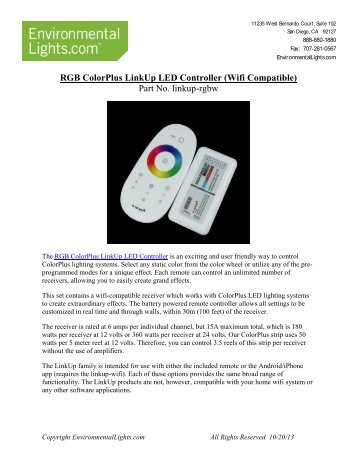 RGB ColorPlus LinkUp LED Controller (Wifi ... - LED Lighting