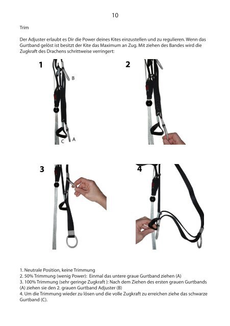 ZULU 3 Betriebshandbuch - Deutsch - GIN kiteboarding