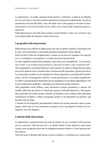 Il paziente depresso e i suoi familiari - Associazione per la Ricerca ...