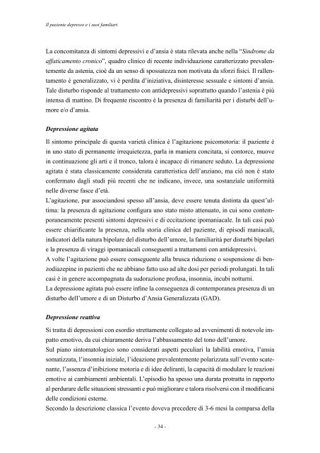 Il paziente depresso e i suoi familiari - Associazione per la Ricerca ...