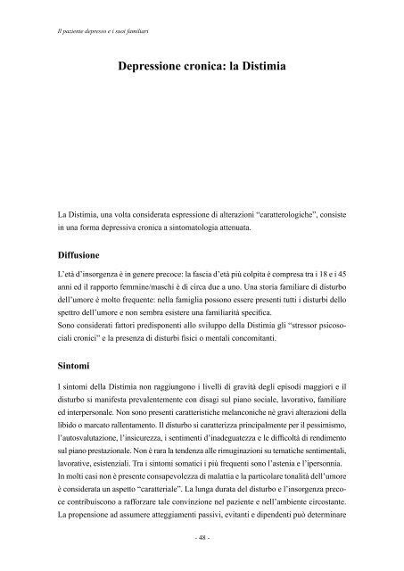 Il paziente depresso e i suoi familiari - Associazione per la Ricerca ...