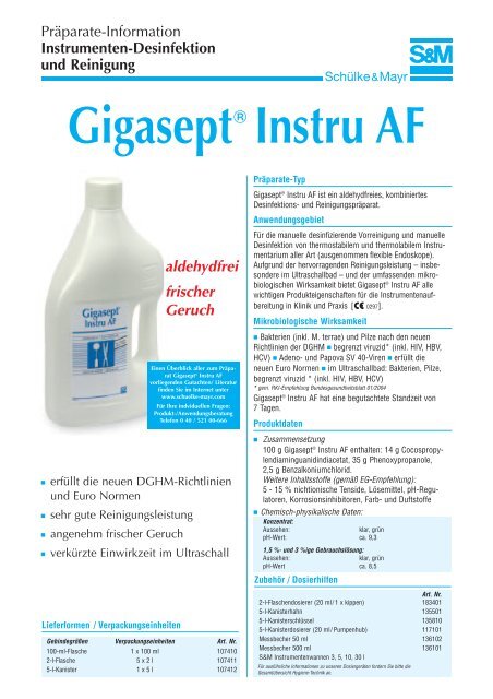 Gigasept instru AF 666 - WIBU | Medizinischer Bedarf