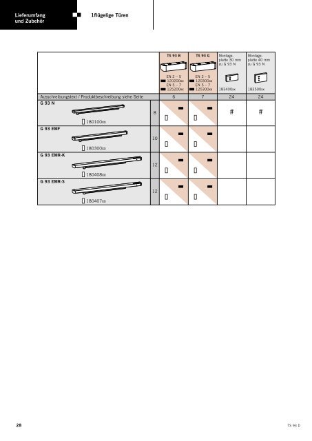 Produktinformation DORMA TS93 - Herling Baubeschlag GmbH