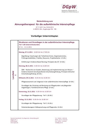 Atmungstherapeut für die außerklinische Intensivpflege