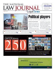 The National Law Journal, NLJ 250--Regional Report - American ...