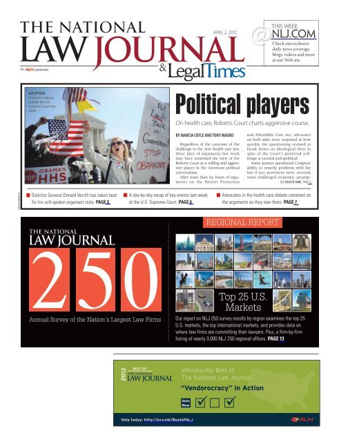 The National Law Journal, NLJ 250--Regional Report - American ...