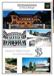 Schloss Berge Bankettmappe