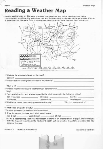 Reading a Weather Map - CCSD Blogs