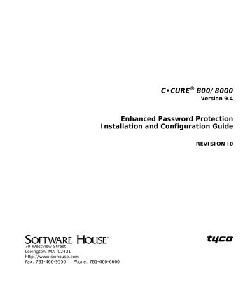 Enhanced Password Protection Installation and Configuration Guide