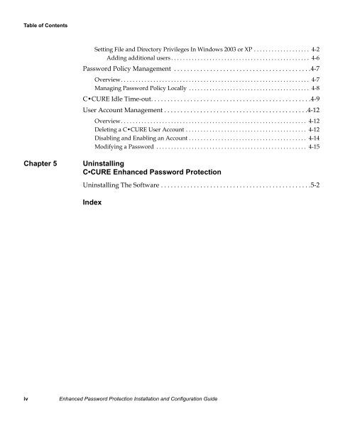 Enhanced Password Protection Installation and Configuration Guide