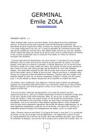 GERMINAL Emile ZOLA - livrefrance.com