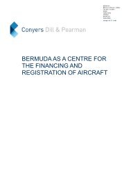 bermuda as a centre for the financing and registration of aircraft