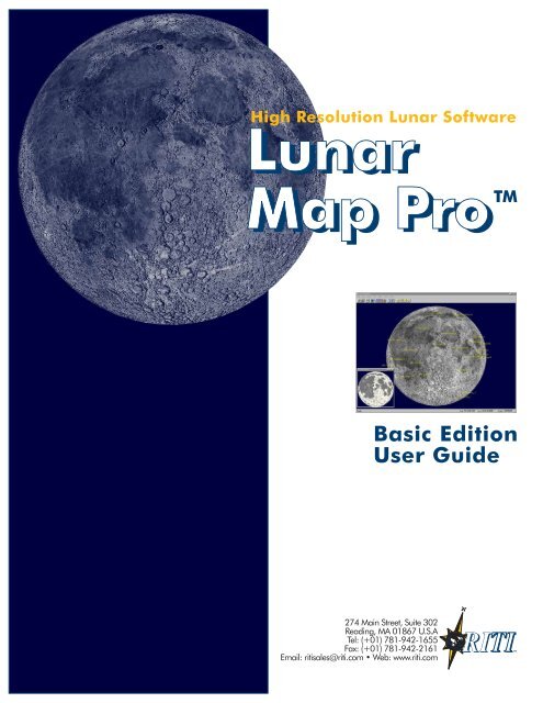 Lunar Map Pro Basic Edition User Guide - Reading Information ...