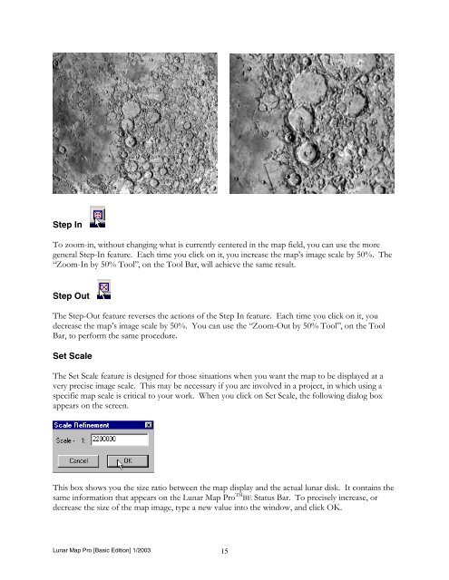 Lunar Map Pro Basic Edition User Guide - Reading Information ...