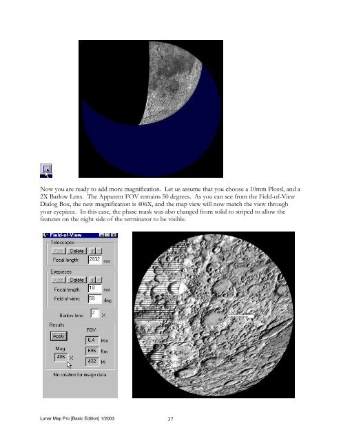 Lunar Map Pro Basic Edition User Guide - Reading Information ...