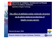 Synthesis and application of phthalocyanines