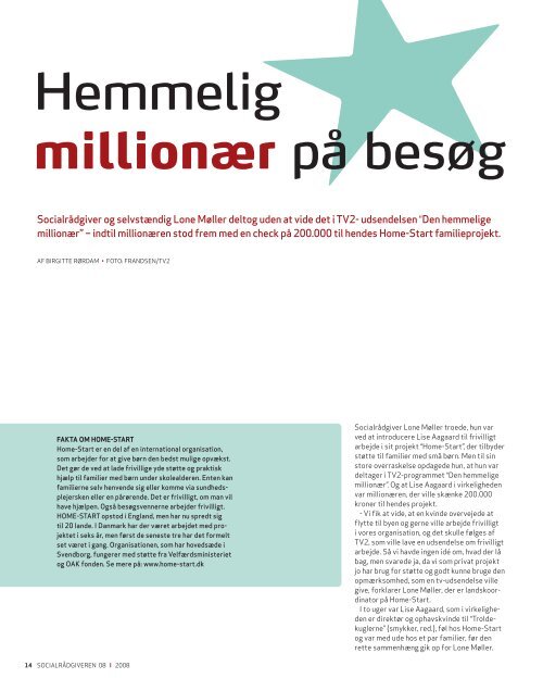 SocialrÃ¥dgiveren nr. 8-2008 - Dansk SocialrÃ¥dgiverforening