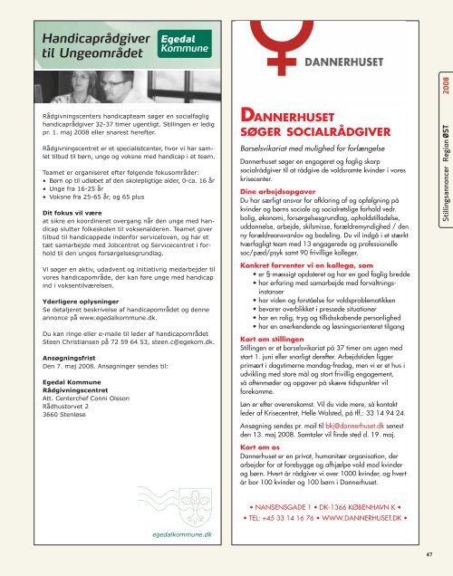 SocialrÃ¥dgiveren nr. 8-2008 - Dansk SocialrÃ¥dgiverforening