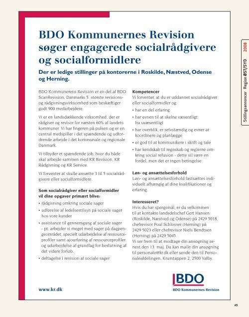 SocialrÃ¥dgiveren nr. 8-2008 - Dansk SocialrÃ¥dgiverforening