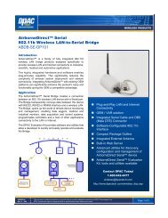 AirborneDirect™ Serial 802.11b Wireless LAN-to-Serial Bridge ...