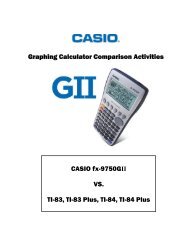 9750GII - Casio Education