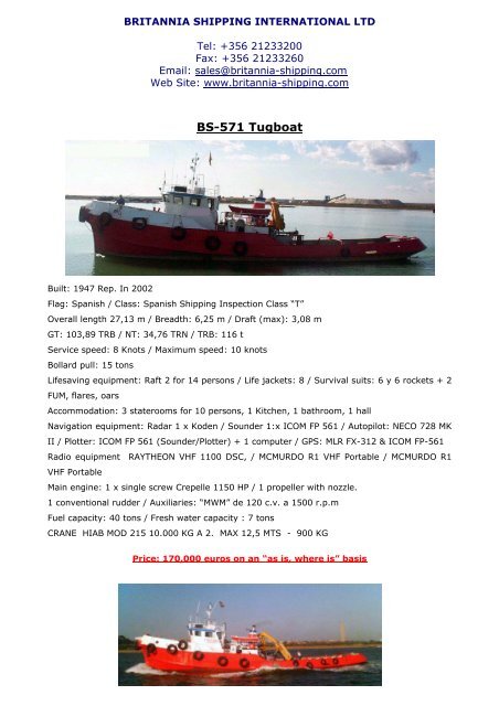 BS-571 Tugboat