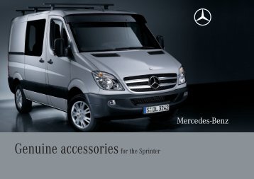 Genuine accessories for the Sprinter - Mercedes Benz