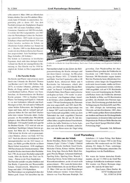Heimatblatt 2004 Heft 5 September/Oktober - Kreis Groß Wartenberg