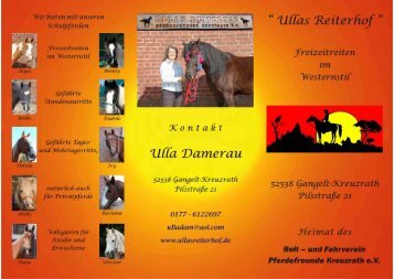 Flyer - Ullas Reiterhof