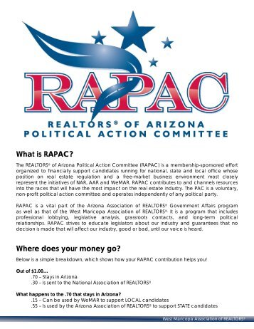 What is RAPAC? Where does your money go? - WeMAR