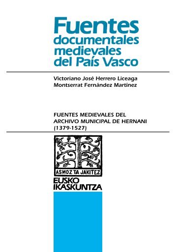 Fuentes Medievales del Archivo Municipal de Hernani. (1379-1527 ...