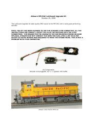 Athearn MP15AC LokSound Upgrade Kit - Ulrich Models