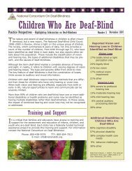 Children Who Are Deaf-Blind - National Consortium on Deaf ...