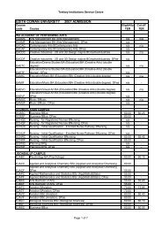 ECU cutof f2007 - TISC