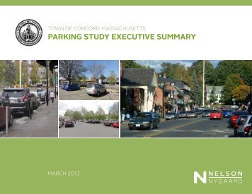 Parking Plan Executive Summary March 2013 - Concord, MA