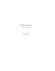 LibTomCrypt - Open Source