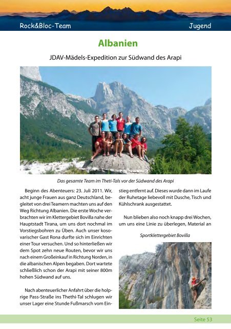 Jahresbericht 2011/2012 - Deutscher Alpenverein