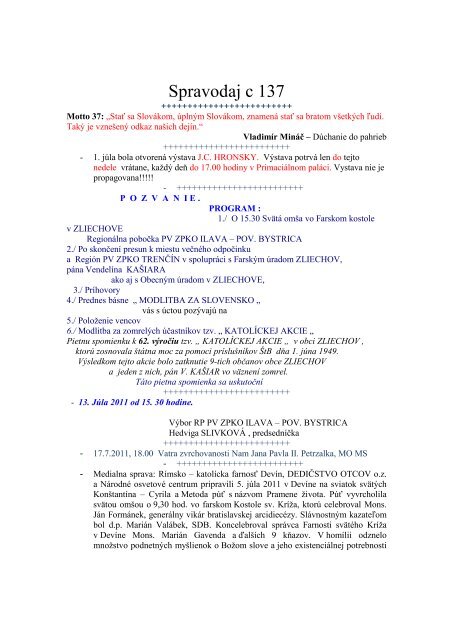 Spravodaj c 137 - szcpv-sekciapm.6f.sk