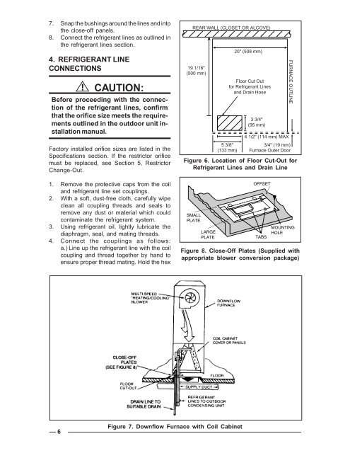 Split System Indoor Coils Installation Instructions - Nordyne