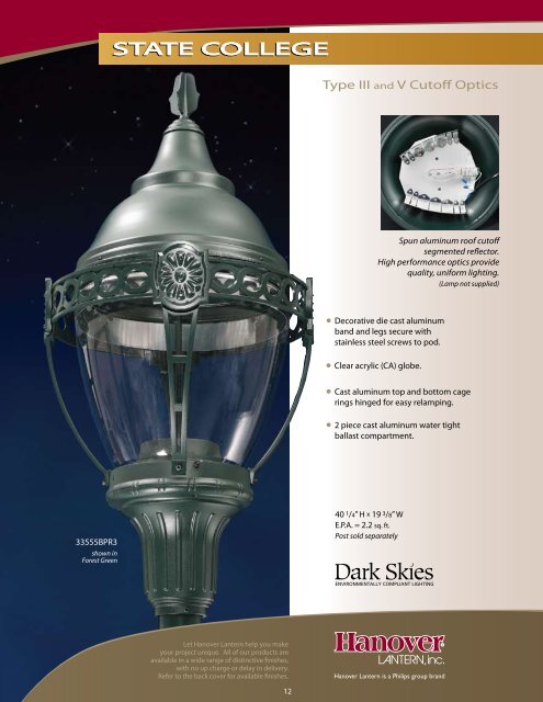 Our clean traditional Regency - Hanover Lantern