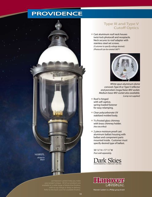Our clean traditional Regency - Hanover Lantern